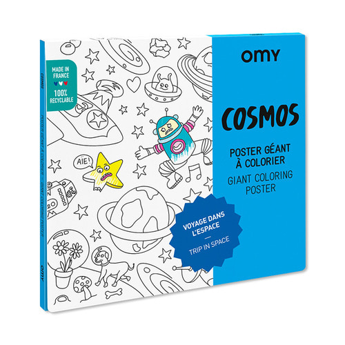 OMY 컬러링 포스터-코스모스(POS204) by 공식수입원 (주)아이큐박스
