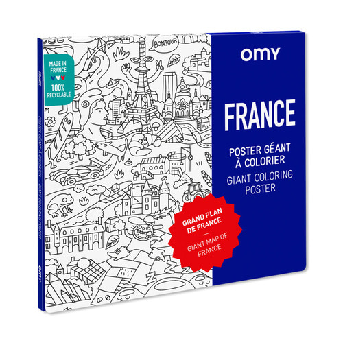 OMY 컬러링 포스터-프랑스 (POS212) by 공식수입원 (주)아이큐박스